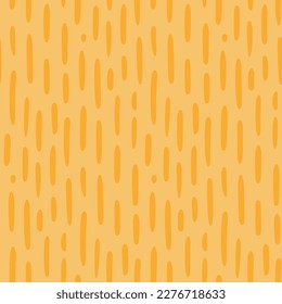 Vertical strokes, lines simple abstract texture seamless pattern, yellow background. Hand drawn style vector illustration. Design concept for kids fashion, textile print, bedroom wallpaper, packaging