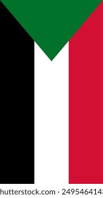 Vertical Sudan Flag, Flag of Sudan