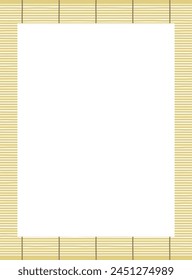 Vertical sudare (bamboo blind) background illustration with copy space
