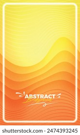 Vertical de verano de fondo estilo abstracto con gradiente granulado y efecto de onda dinámica
