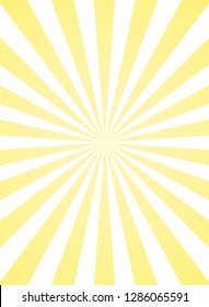 Vertical sunlight  background. yellow color burst background. Vector illustration. Sun beam ray sunburst pattern background. Retro bright backdrop. vintage placard or poster. Sunny banner