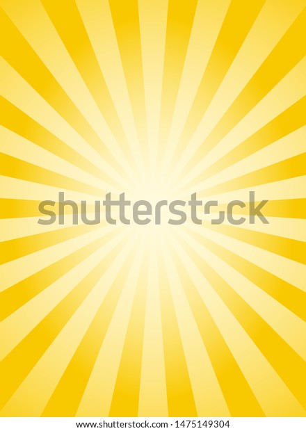 Vertical Sunlight Background Yellow Color Burst Stock Vector (Royalty ...