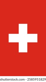 Vertical Switzerland Flag Vector Images