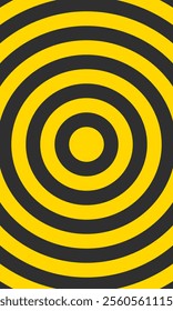 Vertical Target abstract background. Black and white texture. color horizontal circle optical illusion.