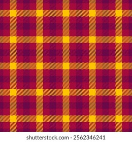 Vertical tartan check texture, simplicity plaid textile vector. Grunge fabric pattern background seamless in red and pink colors palette.