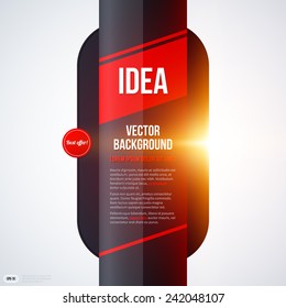 Vertical text background with warm glowing lights. EPS10
