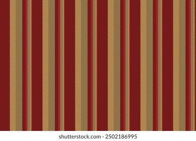 Vertical texture lines of stripe seamless background with a textile vector fabric pattern in red and green colors.