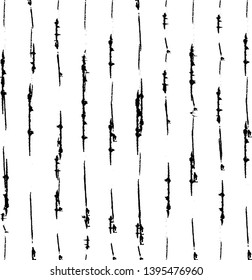 Vertical textured Stripes. Vector isolated grunge lines