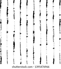 Vertical textured Stripes. Vector isolated grunge lines