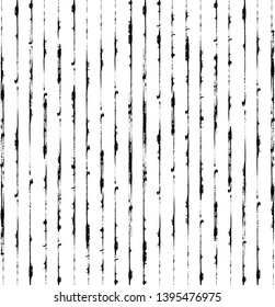Vertical textured Stripes. Vector isolated grunge lines