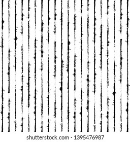 Vertical textured Stripes. Vector isolated grunge lines