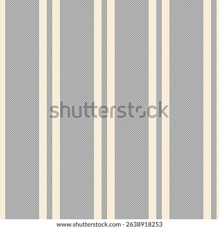 Vertical Ticking Stripes SEamless Vector Pattern Background on Ivory