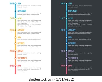 Vertical Timeline Infographics Template, Workflow, Process Chart, Vector Eps10 Illustration