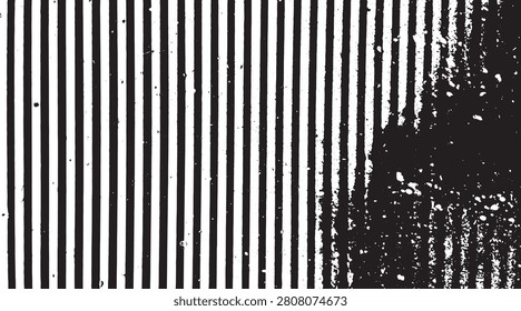 Vertical Tin Fence Texture Vector Image - Illustration.