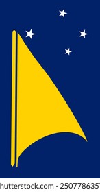 Vertical Tokelau Flag, Vertical Flag of Tokelau