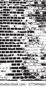 Vertical transparent abstract, grunge concrete, stone, brick wall textured background. Backdrop for overlay or montage. Lines, strokes, stripes and spots. Abstract vector illustration.
