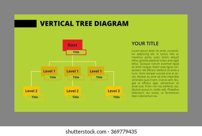 Vertical Tree Diagram Template 4 Stock Vector (royalty Free) 369779435 