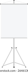 Vertical Tripod Projection Screen for Training, Pitch or Education – Flat Minimal Style