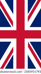 Vertical United Kingdom Flag Vector Images