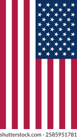 Vertical United States Flag Vector Images