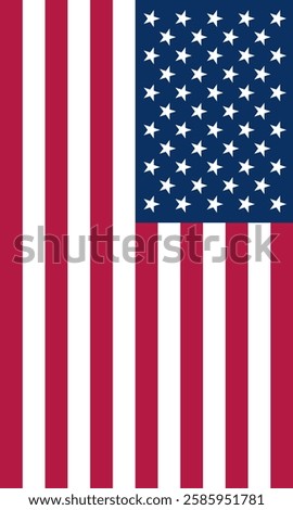 Vertical United States Flag Vector Images