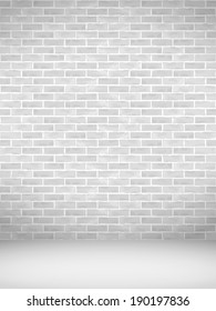 Vertical urban background, old brick wall texture, monochrome, vector eps10 illustration