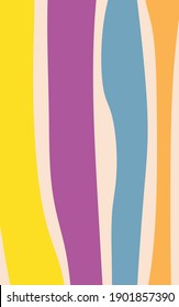 Vertical vector background with colorful stripes
