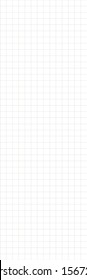 Vertical vector editable mockup illustration. Grid paper used for notes or decoration. Printable illustration.