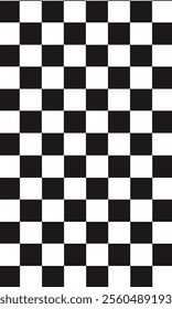 Vertical vector modern chess board background design. 