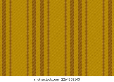 Banda vectorial vertical. Patrón sin costura textil. Textura de fondo de tela de líneas en colores amarillo y naranja.