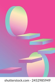 Vertical Vibrant gradient background vector.  Abstract trendy modern design
Wallpaper for landing page, covers, Brochures, flyers, Presentations,Banners. Vector illustration.
