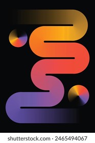 Vertical Vibrant gradient background vector.  Abstract trendy modern design wallpaper for landing page, covers, Brochures, flyers, Presentations,Banners. Vector illustration.