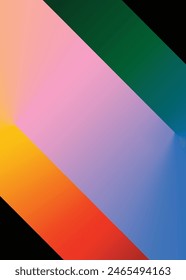 Vertical Vibrant gradient background vector.  Abstract trendy modern design wallpaper for landing page, covers, Brochures, flyers, Presentations,Banners. Vector illustration.