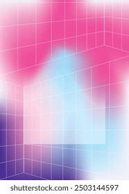 Vertical Vibrant gradient background vector. Abstract trendy modern design wallpaper for landing page, covers, Brochures, flyers, Presentations,Poster, Banners. Vector art illustration.