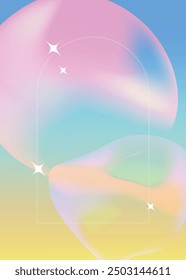 Vertical Vibrant gradient background vector. Abstract trendy modern design wallpaper for landing page, covers, Brochures, flyers, Presentations,Poster, Banners. Vector art illustration.