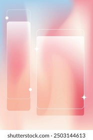 Vertical Vibrant gradient background vector. Abstract trendy modern design wallpaper for landing page, covers, Brochures, flyers, Presentations,Poster, Banners. Vector art illustration.