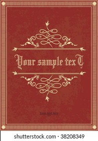 Vertical Vintage Background For Book Cover