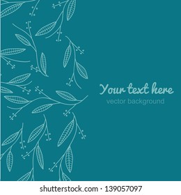 Vertical vintage background. Floral pattern