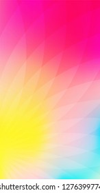 vertical wallpaper of abstract rainbow flower for phone