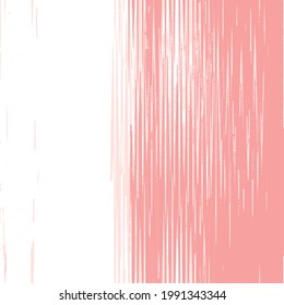 Vertical watercolor abstract speed ray line pattern. Seamless background. Earth tones colour pastel pink vector elements on white background