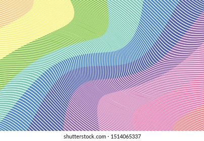 vertical wave colorful fabric background.