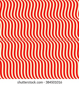 Vertical waves pattern. Striped texture. Abstract background. Vector illustration