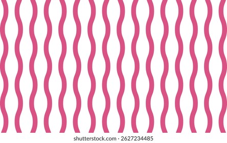 Vertical wavy line pattern Pink, purple, white. Background Groovy vertical waves seamless pattern.60s and 70s vibes Vintage Geo Art,  vertical striped wave background