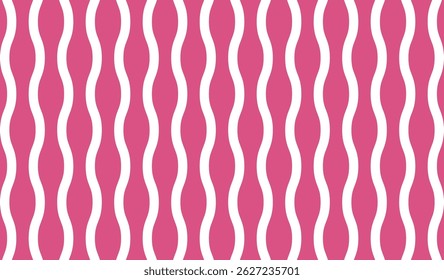 Vertical wavy line pattern Pink, purple, white. Background Groovy vertical waves seamless pattern.60s and 70s vibes Vintage Geo Art,  vertical striped wave background, Fabric Pattern