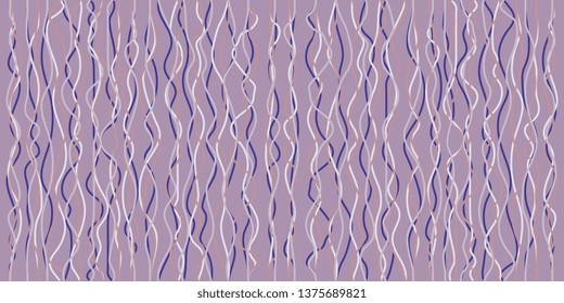 Vertical wavy lines. Vertical lines. Seamless background. Retro texture. Pattern for wallpaper and fabric. Vector graphics