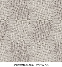 Vertical wavy striped fabric. Closeup. Abstract vector.