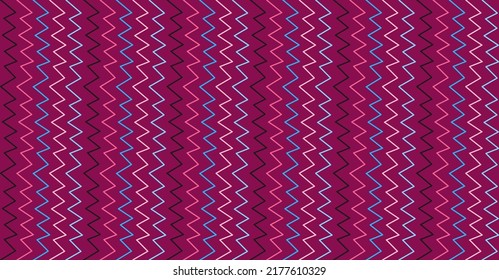Vertical wavy stripes brights colors seamless pattern. Thin lines vertical curve. For web design, prints, wrapping paper, fabrics, covers, flyers, banners, posters. Vector illustration