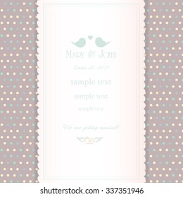 vertical wedding invitation card design