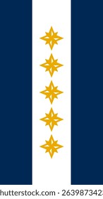 Vertical Wheeling Flag, West Virginia, USA