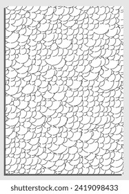 Vertical white abstract background with air foam, cover, title page of presentation, report, album in A4 format. Template layout for design of printed products. Vector banner